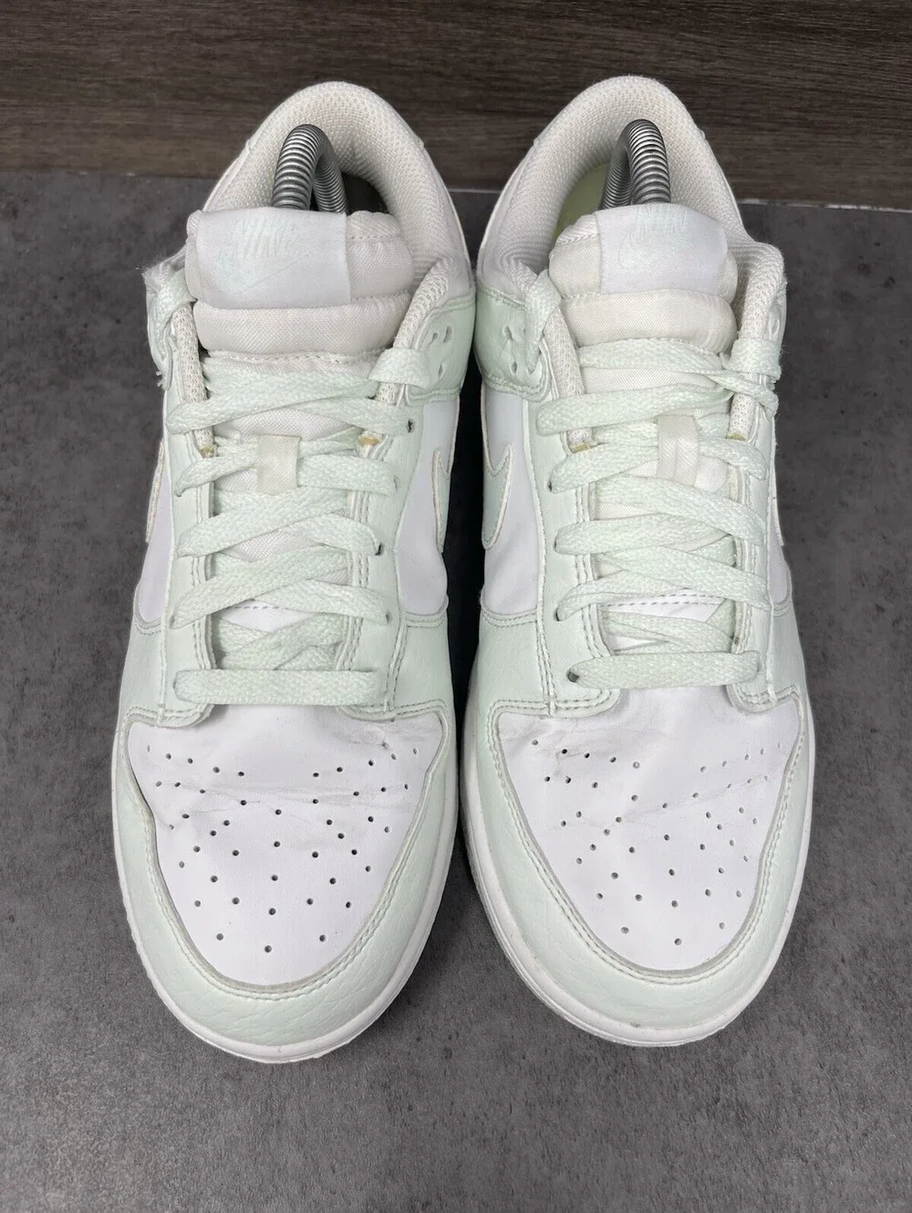 Nike Dunk Low Next Nature White Mint Green Womens Size 9.5 Casual Sneakers